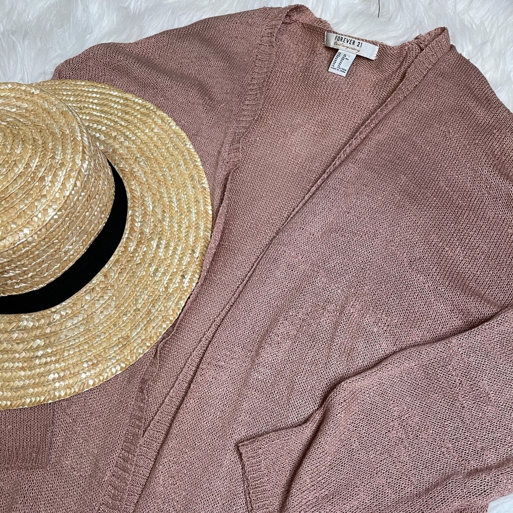 Knit sweater knit kimono